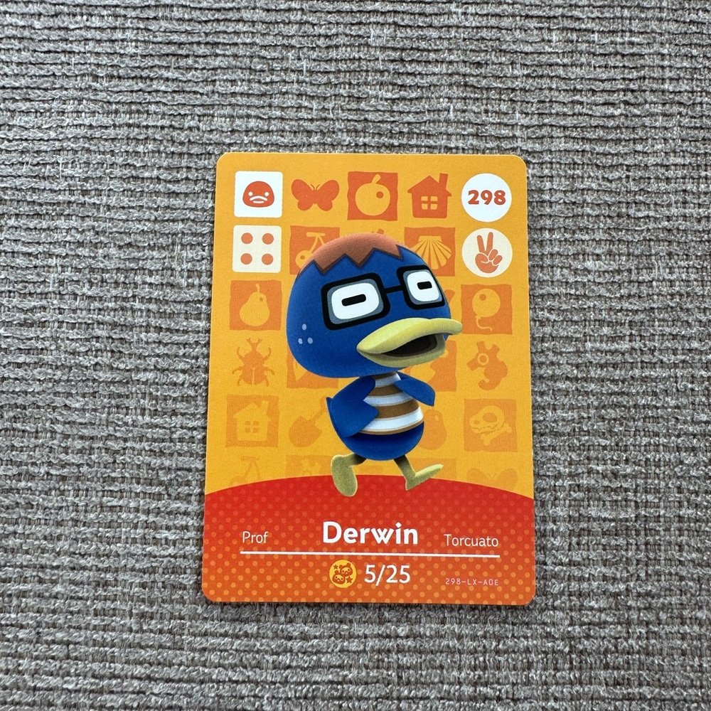 Animal Crossing Amiibo Card Derwin
